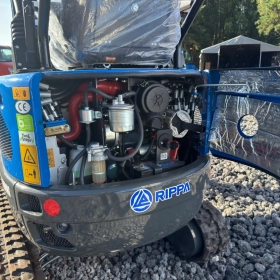 Minikoparka Rippa R10 ECO - 1000kg - Kubota - Transport Gratis - Ramię skrętne - Kciuk hydrauliczny - Szybkozłącze