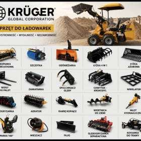 Miniładowarka KRÜGER XKL480Z | 560 kg | NOWY MODEL 2026 | 24 700 zł