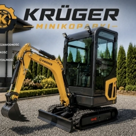 MINIKOPARKA KRÜGER XKW-16 | KUBOTA D722 | KABINA | 1,6 T | NOWA