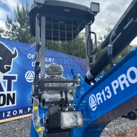 Minikoparka Rippa R13 PRO - 1320kg - TRANSPOR GRATIS - Kubota - Ramię skrętne - Kciuk hydrauliczny - Szybkozłącze hydrauliczne