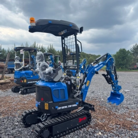 Minikoparka Rippa R13 PRO - 1320kg - TRANSPOR GRATIS - Kubota - Ramię skrętne - Kciuk hydrauliczny - Szybkozłącze hydrauliczne
