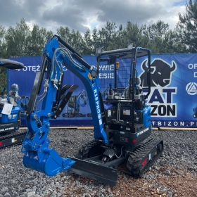 Minikoparka Rippa R18 PRO - TRANSPORT GRATIS - Kubota - Ramię skrętne - Kciuk hydrauliczny - Szybkozłącze hydrauliczne - Dwie prędkości jazdy