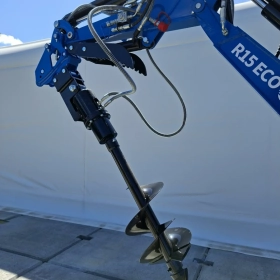 WIERTNICA HYDRAULICZNA Ø30 FI30 DO KOPARKI MINIKOPARKI || dopasujemy mocowanie do Twojej maszyny! || zęby widiowe  ŚWIDER ZIEMNY DO GRUNTU WIERTŁO 