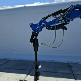 WIERTNICA HYDRAULICZNA Ø30 FI30 DO KOPARKI MINIKOPARKI || dopasujemy mocowanie do Twojej maszyny! || zęby widiowe  ŚWIDER ZIEMNY DO GRUNTU WIERTŁO 