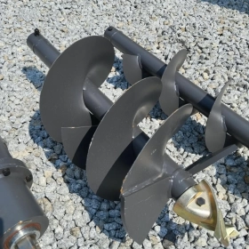 WIERTNICA HYDRAULICZNA Ø30 FI30 DO KOPARKI MINIKOPARKI || dopasujemy mocowanie do Twojej maszyny! || zęby widiowe  ŚWIDER ZIEMNY DO GRUNTU WIERTŁO 