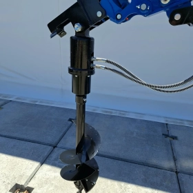 WIERTNICA HYDRAULICZNA Ø30 FI30 DO KOPARKI MINIKOPARKI || dopasujemy mocowanie do Twojej maszyny! || zęby widiowe  ŚWIDER ZIEMNY DO GRUNTU WIERTŁO 
