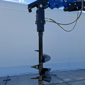 WIERTNICA HYDRAULICZNA Ø30 FI30 DO KOPARKI MINIKOPARKI || dopasujemy mocowanie do Twojej maszyny! || zęby widiowe  ŚWIDER ZIEMNY DO GRUNTU WIERTŁO 