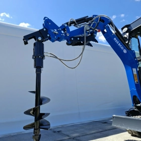 WIERTNICA HYDRAULICZNA Ø30 FI30 DO KOPARKI MINIKOPARKI || dopasujemy mocowanie do Twojej maszyny! || zęby widiowe  ŚWIDER ZIEMNY DO GRUNTU WIERTŁO 