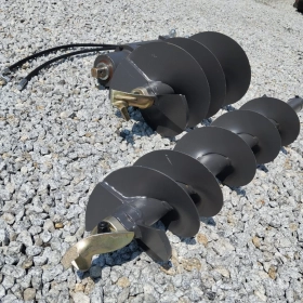 WIERTNICA HYDRAULICZNA Ø30 FI30 DO KOPARKI MINIKOPARKI || dopasujemy mocowanie do Twojej maszyny! || zęby widiowe  ŚWIDER ZIEMNY DO GRUNTU WIERTŁO 