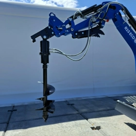 WIERTNICA HYDRAULICZNA Ø30 FI30 DO KOPARKI MINIKOPARKI || dopasujemy mocowanie do Twojej maszyny! || zęby widiowe  ŚWIDER ZIEMNY DO GRUNTU WIERTŁO 
