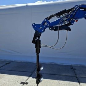 WIERTNICA HYDRAULICZNA Ø30 FI30 DO KOPARKI MINIKOPARKI || dopasujemy mocowanie do Twojej maszyny! || zęby widiowe  ŚWIDER ZIEMNY DO GRUNTU WIERTŁO 